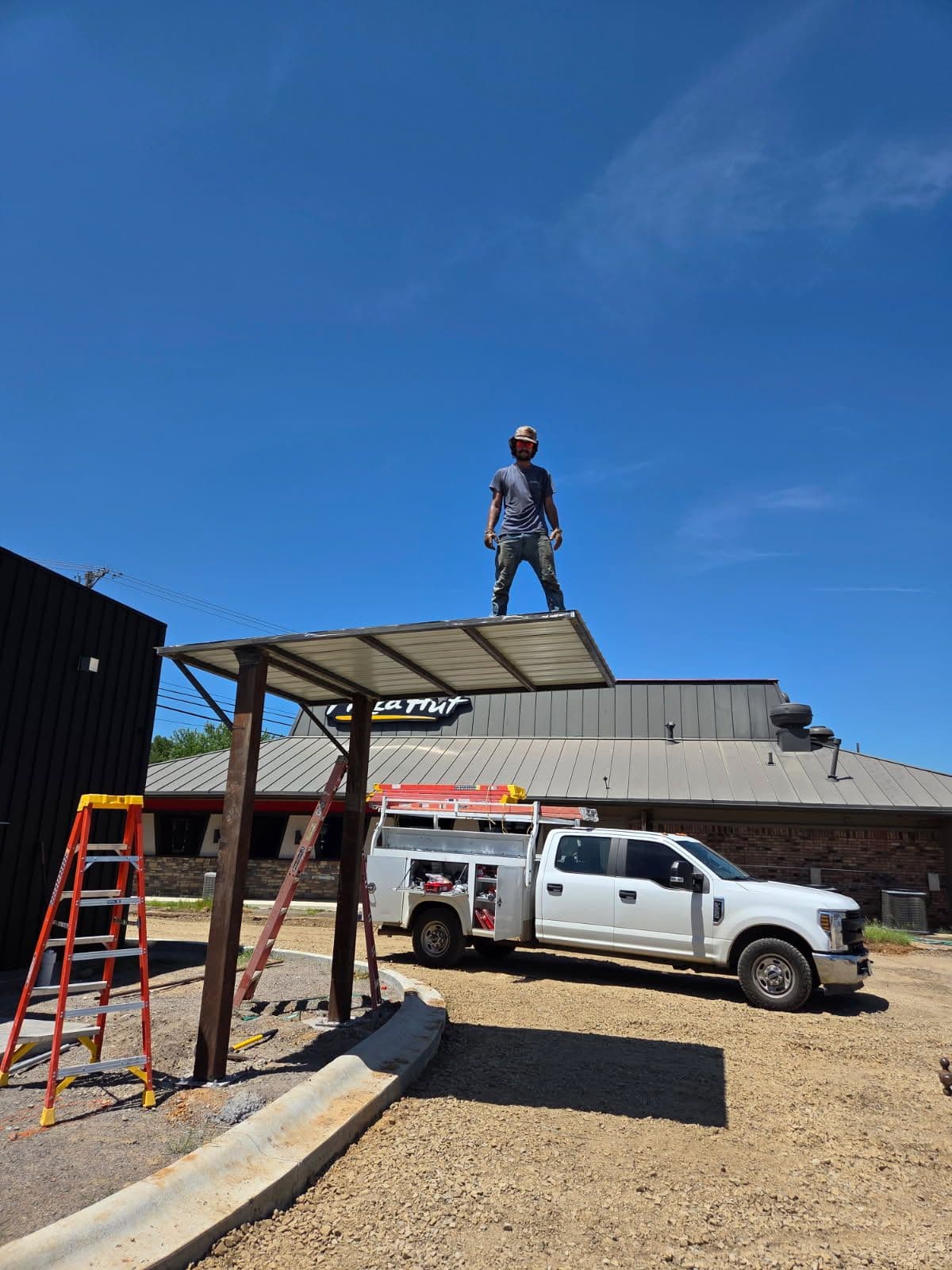 Drive-Thru Cover Installation at Diamond Drip Coffee